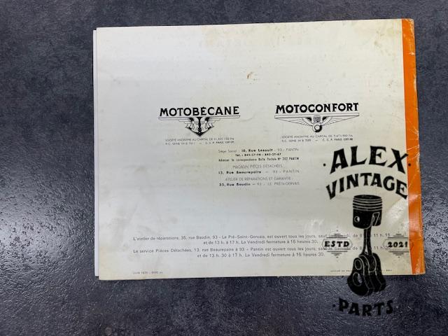 Catalogue pièce motobécane motoconfort mobylette 40T