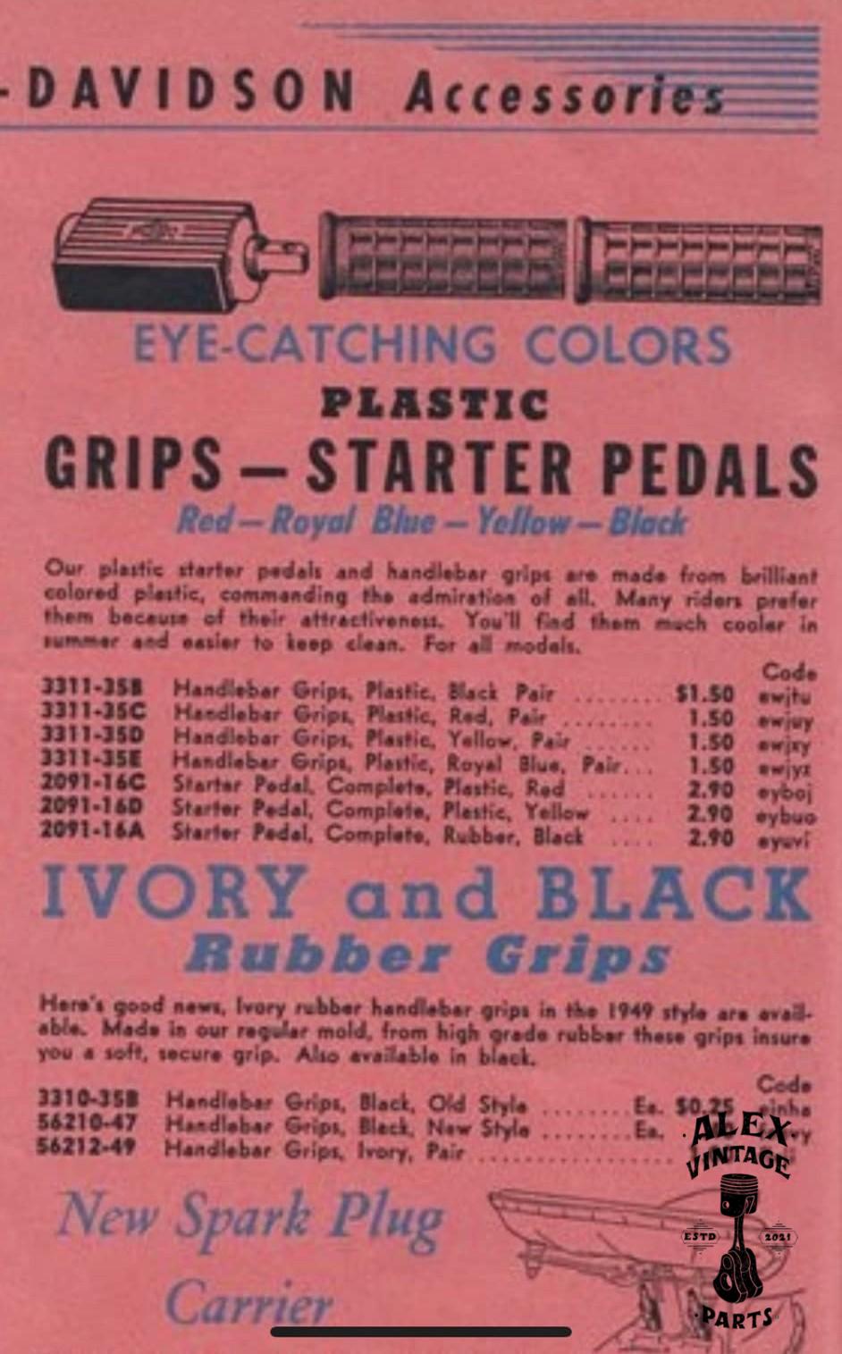 Pédale de kick NOS Harley-Davidson