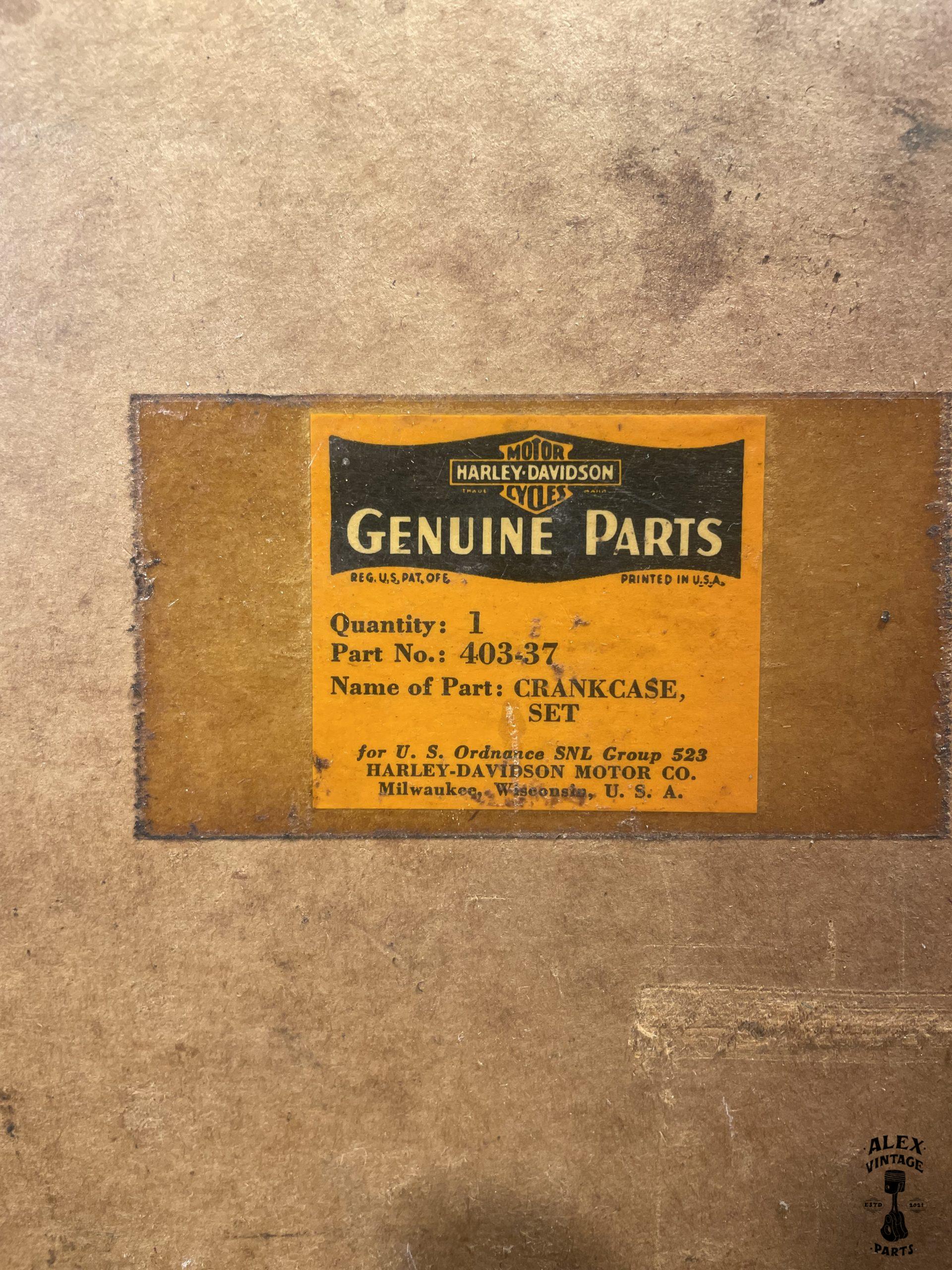 Paire de carter moteur NOS Harley-Davidson 750 WLA WLC WL