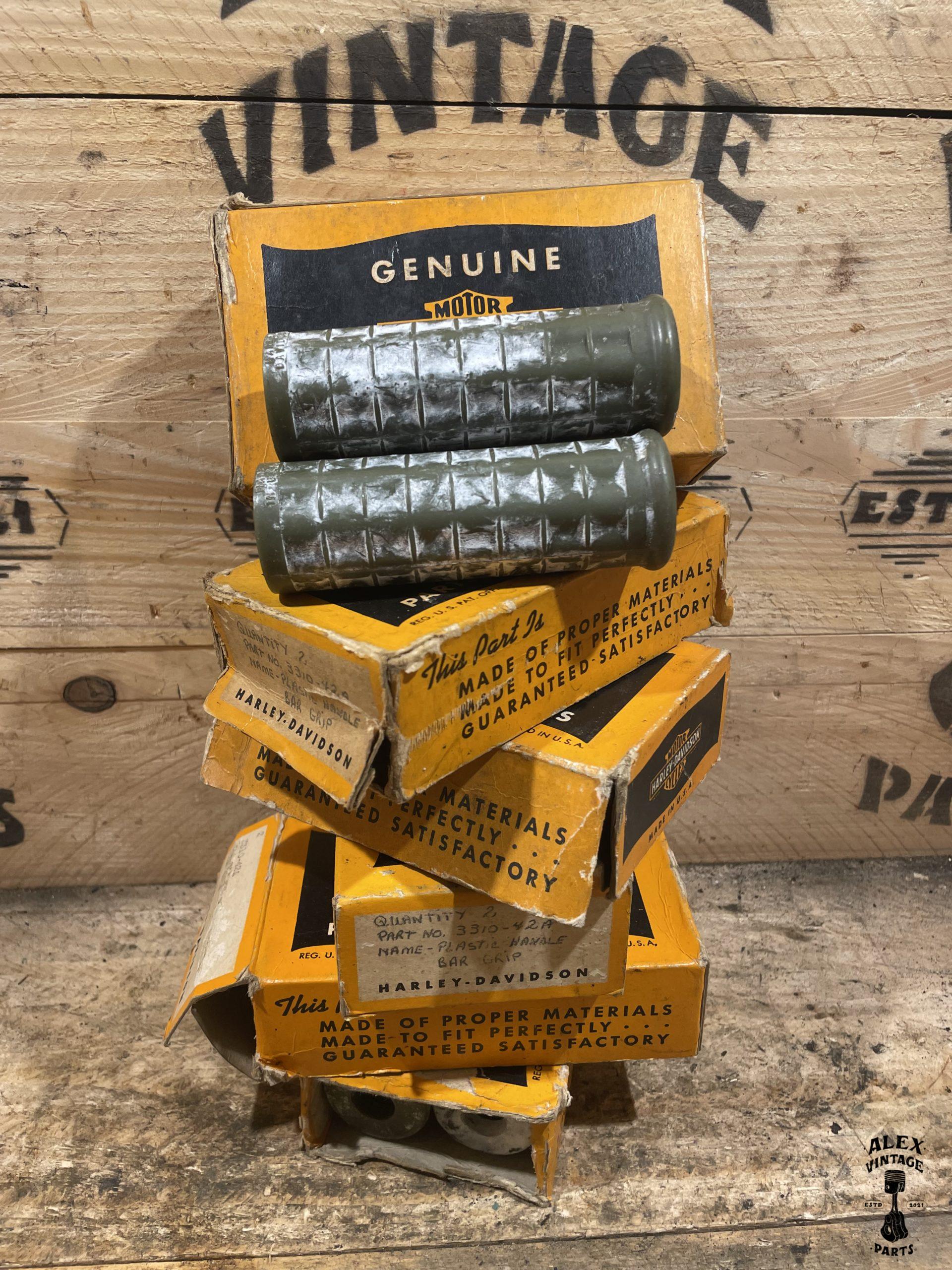 Paire poignées vertes Harley-Davidson WLC