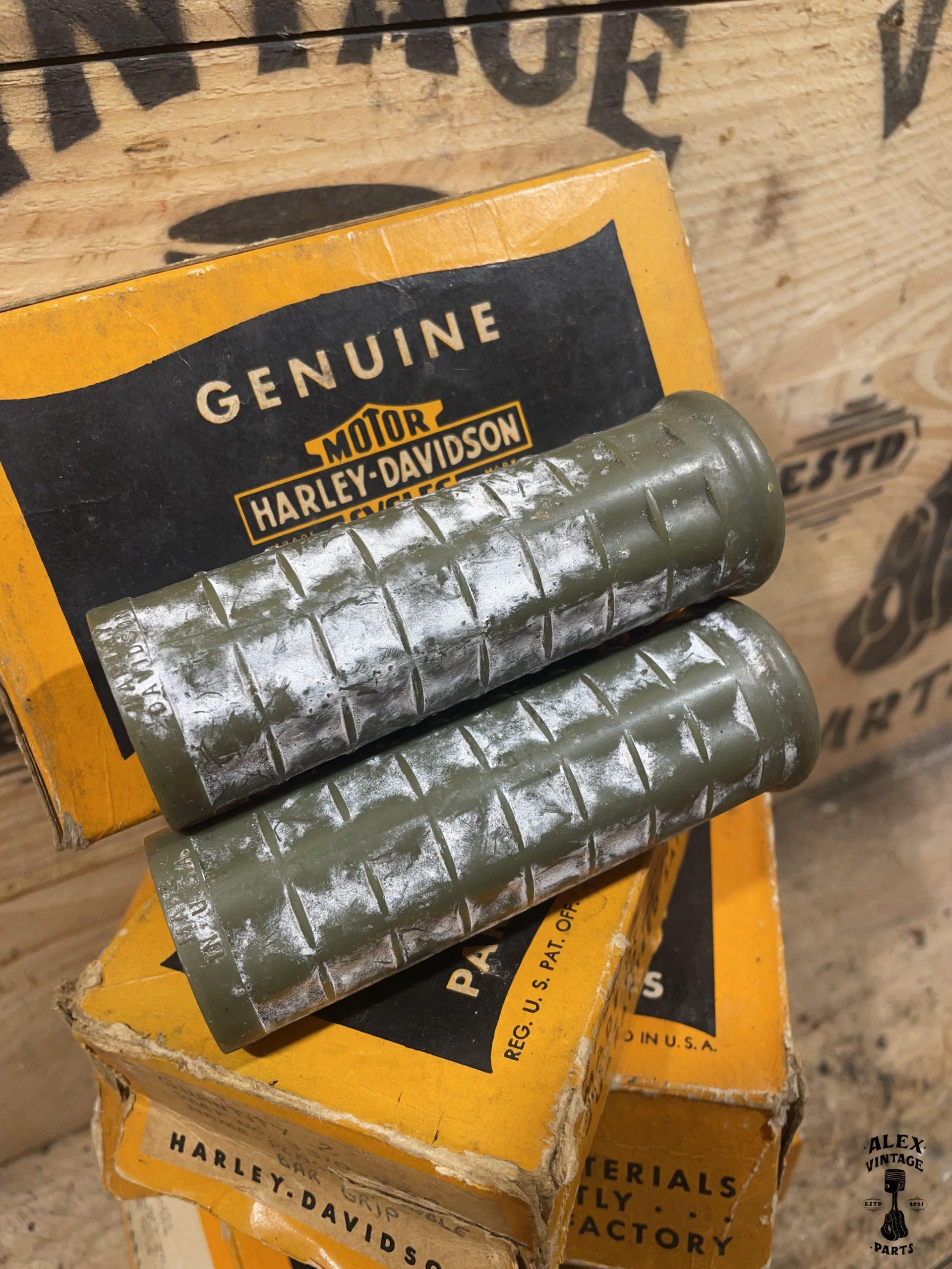 Paire poignées vertes Harley-Davidson WLC