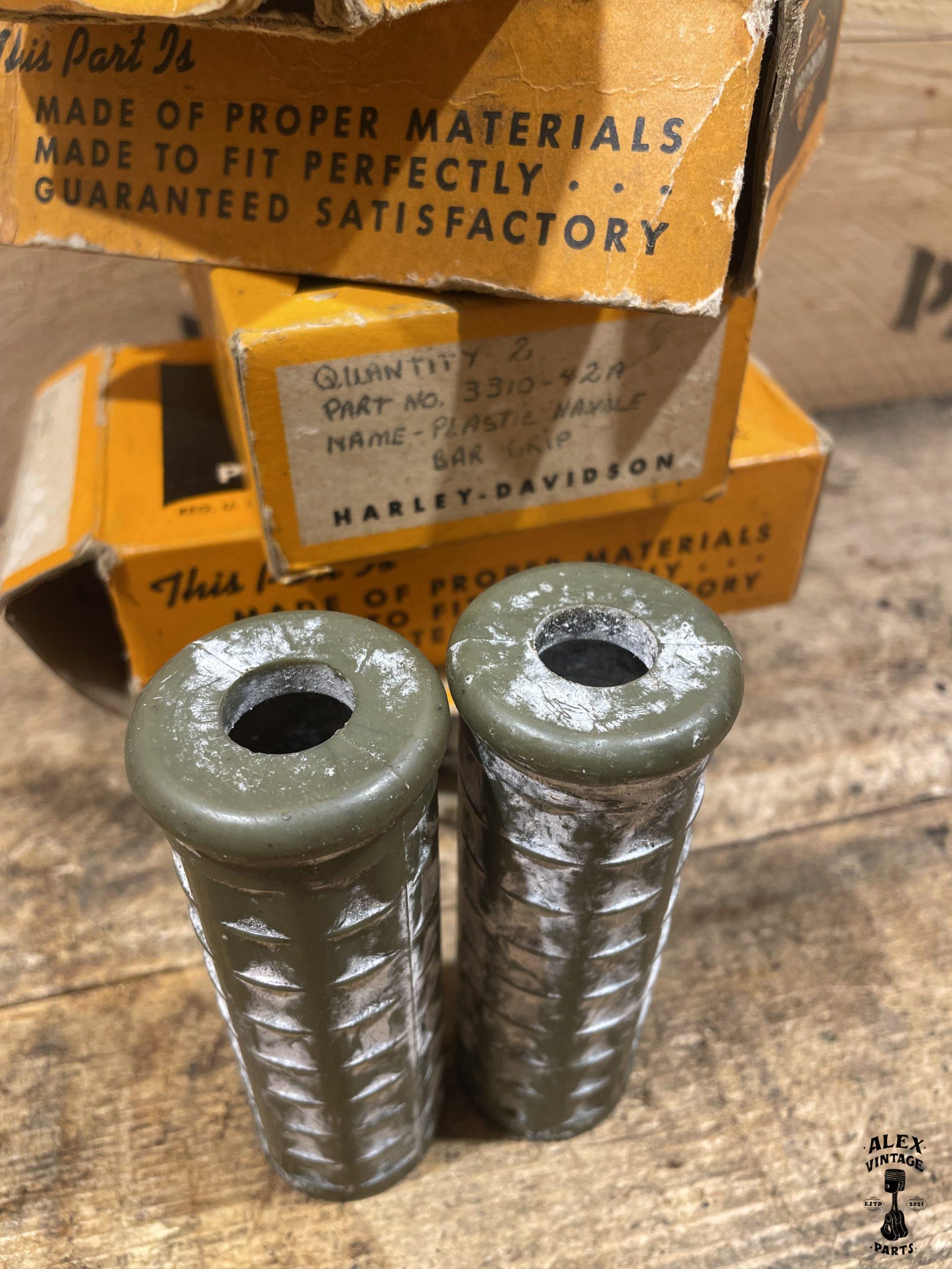 Paire poignées vertes Harley-Davidson WLC