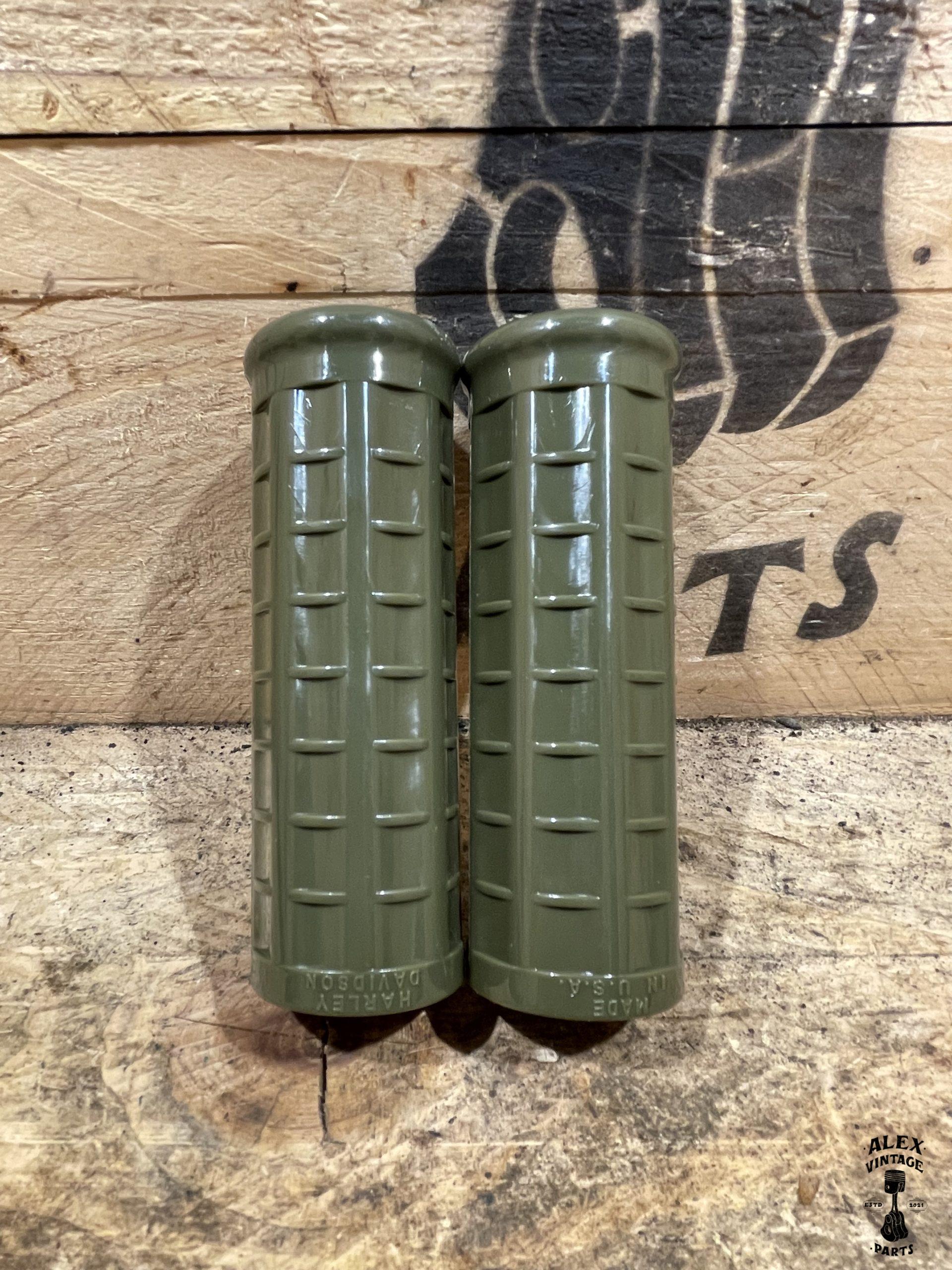 Paire poignées vertes Harley-Davidson WLC