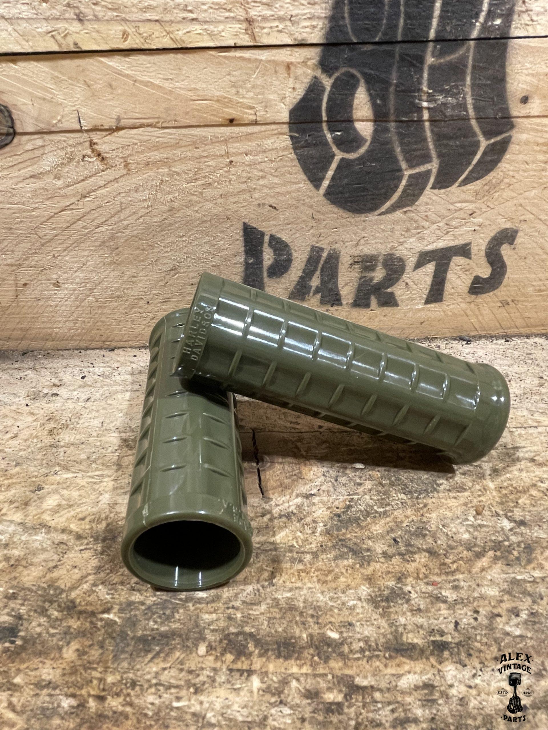 Paire poignées vertes Harley-Davidson WLC